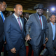 epa06825544 South Sudanese President Salva Kiir (2-R) and Ethiopian Prime Minister Abiy Ahmed (2-L) holds each other's hand as they walk together prior to their meeting in Addis Ababa, Ethiopia, 20 June 2018. Kiir and his rival and the rebel leader Riek Machar are in Ethiopia to hold talks at the invitation of Ahmed in an effort to end their five-year civil war that killed tens of thousands and displaced millions.